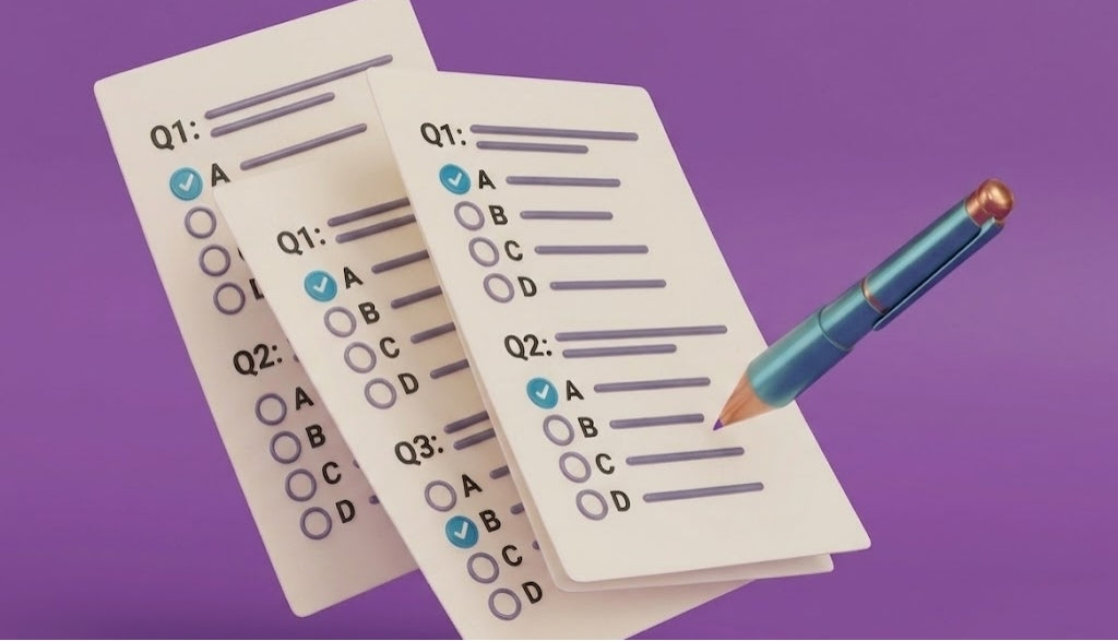 A concept illustration of multiple-response questions.
