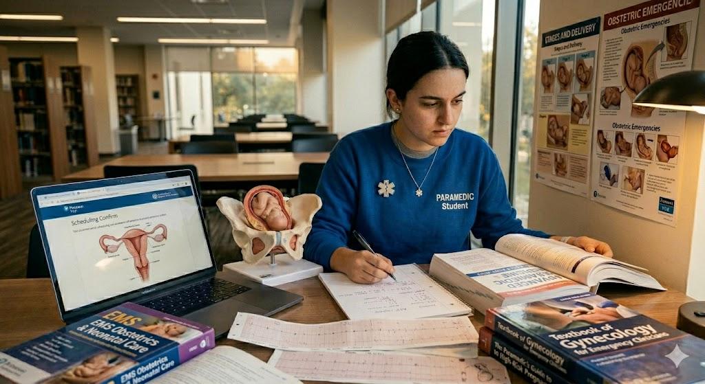 A paramedic studying for OB/GYN domain
