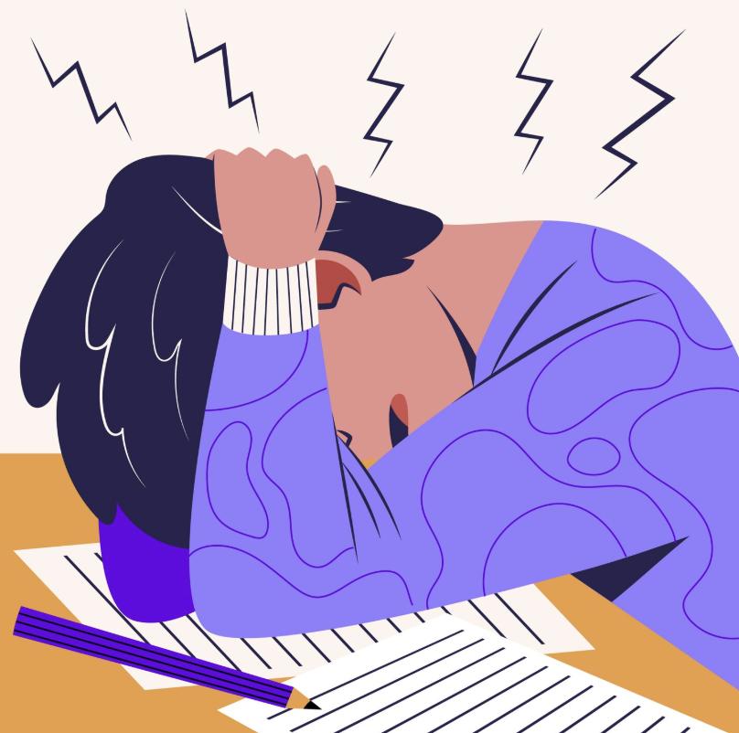 A stressed student